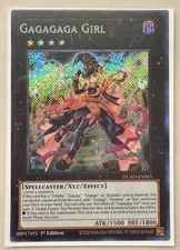 Yugioh! 1x Gagagaga Girl DUAD-EN043 Secret Rare 1st Ed NM