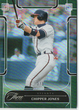 /5 2024 Panini Three and Two - Holo-Green Chipper Jones #100 SSP - HOF NM-MT