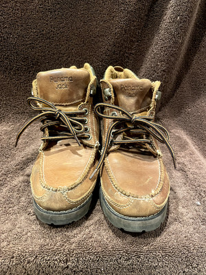 PANAMA JACK Kanya 2 *Vintage* Leather Boots Women's Size 9/39 Moc Toe Lug Sole