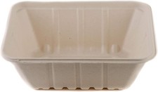 54oz Deep Disposable Rectangle Bowls [250 PACK] - 100% Biodegradable Sugarcane