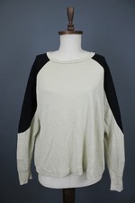 Isabel Marant Etoile Multicolor Colorblock Linen Long Sleeve Sweatshirt Size 42