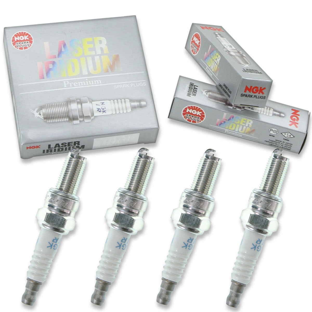 4pcs 2012 Ski-Doo Renegade Sport 600 ACE NGK Laser Iridium Spark Plugs 600cc ao