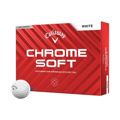 NEW Callaway Chrome Soft White 2024 Golf Balls - Choose Quantity!