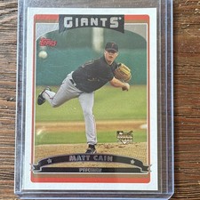 Topps 2006 Matt Cain Rookie RC #636 San Francisco Giants Baseball Card. rookie card picture
