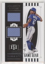 2021 National Treasures Game Gear Materials Duals 86/99 Adalberto Mondesi oh9