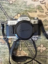 Canon AE-1 35mm Film Camera w/ FD 50mm f/1.8 Lens Strap Untested