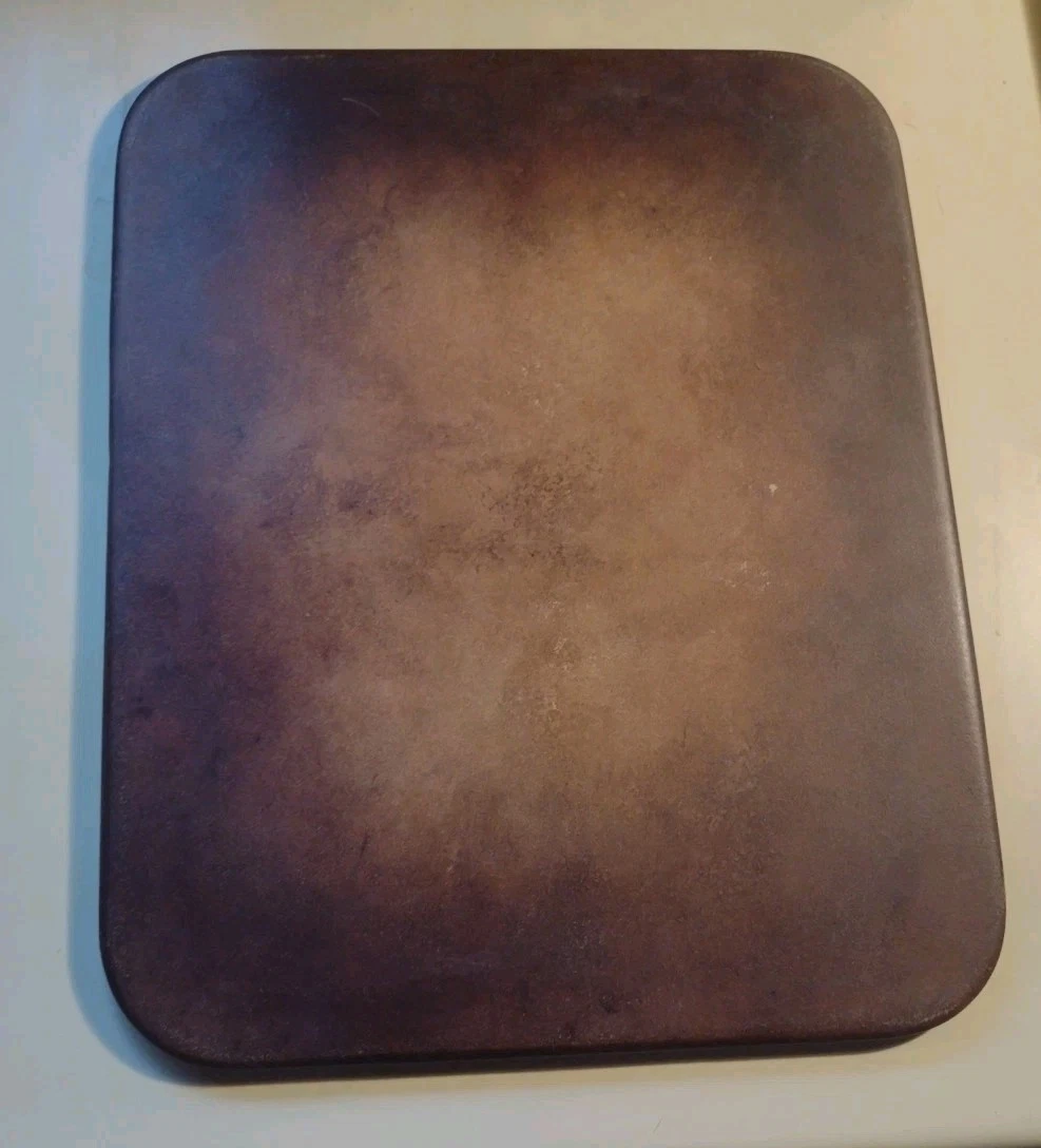 Vintage PAMPERED CHEF Family Heritage Stoneware Flat 15x12 Well Pre Seasoned