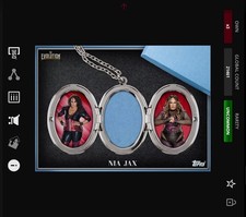 DIGITAL Topps WWE Slam 25 - EVOLUTION THEN & NOW MAT RELIC Blue - NIA JAX