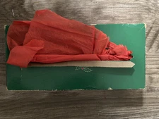Vintage 1960 Holiday Kleenex, Tissues Box Holy Red Holy Green USA