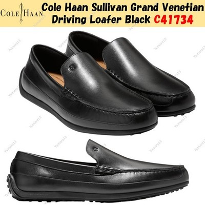 Cole Haan Sullivan Grand Venetian Driving Loafer Black C41734 Men's Size