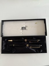  Mont Blanc Luxury Pens- Set Of 2 - Black Ink Gold & Black