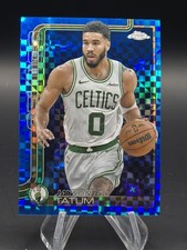 Jayson Tatum 2025-26 Topps Chrome SP BLUE X-FRACTOR  Boston Celtics