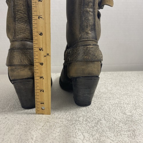 Matisse Women’s 7 B Cowgirl Boots Distressed Leather Western Harness - Picture 15 of 20