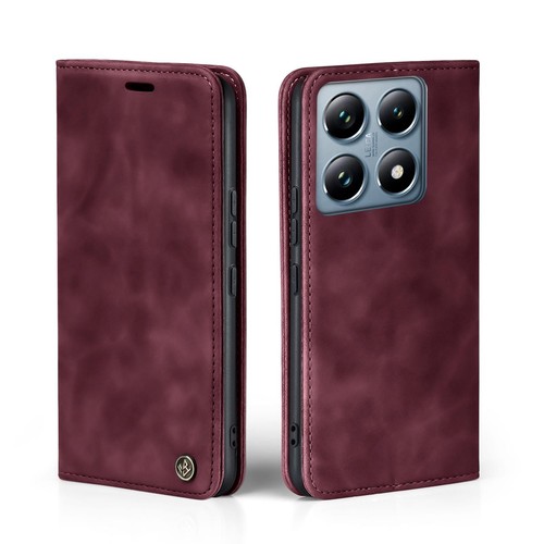 Etui na telefon komórkowy do Xiaomi 14T Pro Składany magnes Smartphone Book Cover Case Czerwone - Zdjęcie 1 z 9