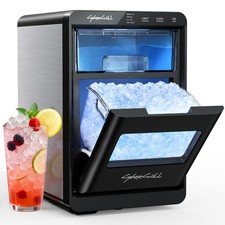 Nugget Ice Maker Countertop 44lbs Per Day Pebble Sonic Ice Makers Machine Che...