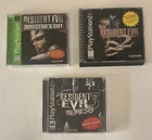 Resident Evil 1, 2, & 3 Nemesis Lot Complete CIB PlayStation 1 Good Condition