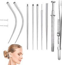 9PCS Piercing Ball Grabber,Piercing Taper Tool Kit,for Changing Jewellery 14G 1