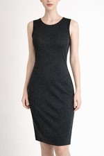 Tom’s Wear XL Gray Sleeveless Bodycon Tank Dress Polyester Blend Fitted