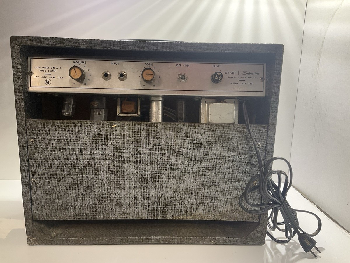Vintage SEARS Silvertone AMP Model No 1481 - Tested .Works. | eBay
