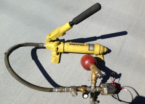 Enerpac P18 Pompa manuale idraulica con Setra 207 & Hydac & Ss-4TF2-05 & Ss-BVM8 - Foto 1 di 7