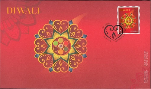 DIWALI = Official FDC (OFDC) Canada 2021