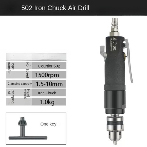 3/8 Straight Pneumatic Drill Speed Control Forward and Reverse Air Drill 10mm - Picture 15 of 16