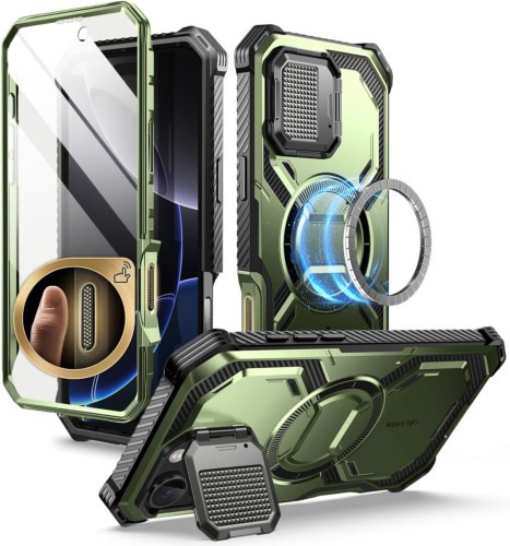 I-BLASON IPHONE 16 PRO MAX [ARMORBOX] SCHUTZHULLE COVER CASE, SCHUTZGLAS [GRÜN]