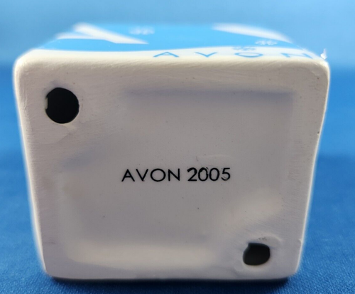 AVON pacchetto ornamenti per vacanze scatola blu bianco fiocco di neve fiocco di neve arco 2005 - Foto 3 di 4