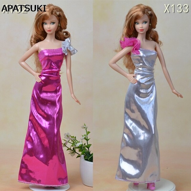 Sexy One Shoulder Long Dress For 1/6 Doll Outfits Party Dress For 11.5in Dolls Sexy One Shoulder Long Dress For 1/6 Doll Outfits Party Dress For 11.5in Dolls