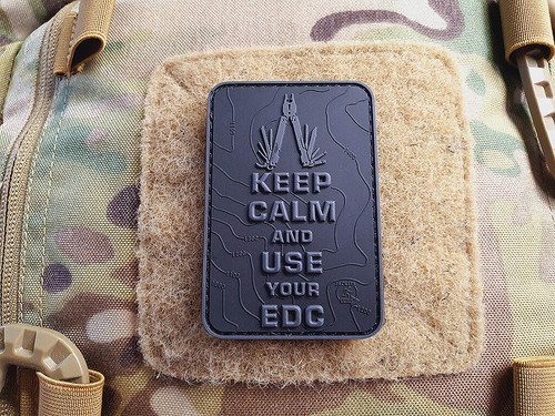 JTG Keep Calm and use your EDC Patch, blackops, JTG 3D Rubber Patch - Bild 2 von 3