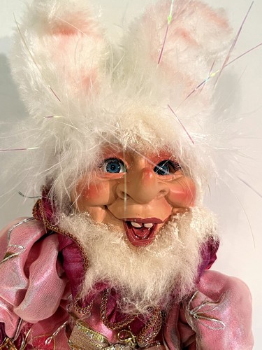 Mark Roberts Easter Egg Hunt Fairy Elf Christmas Small Ornament 12" Tall Bunny - Picture 2 of 10