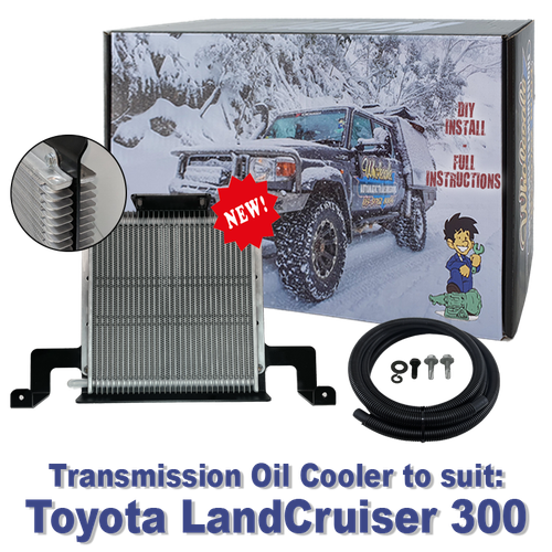 Dual Heavy Duty Transmission Oil Cooler Kit to suit Toyota LandCruiser