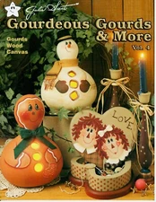 Gourdeous Gourds & More Volume 4 Julie Grant Acrylic Decorative Painting Book