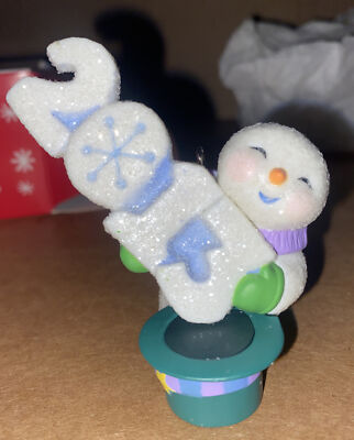 Decorazione Albero Di Natale Hallmark – Pupazzo Di Neve Frosty Fun Decade 2019, Con Glitter, Collezionabile