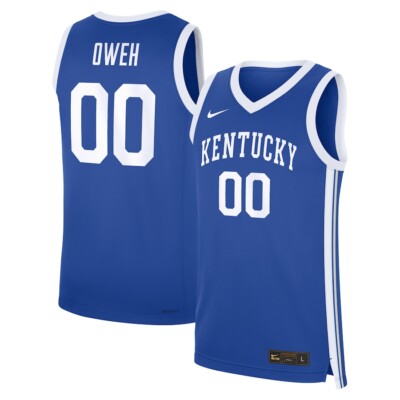 Kentucky Wildcats Otega Oweh #00 Nike Royal NIL Official NCAA