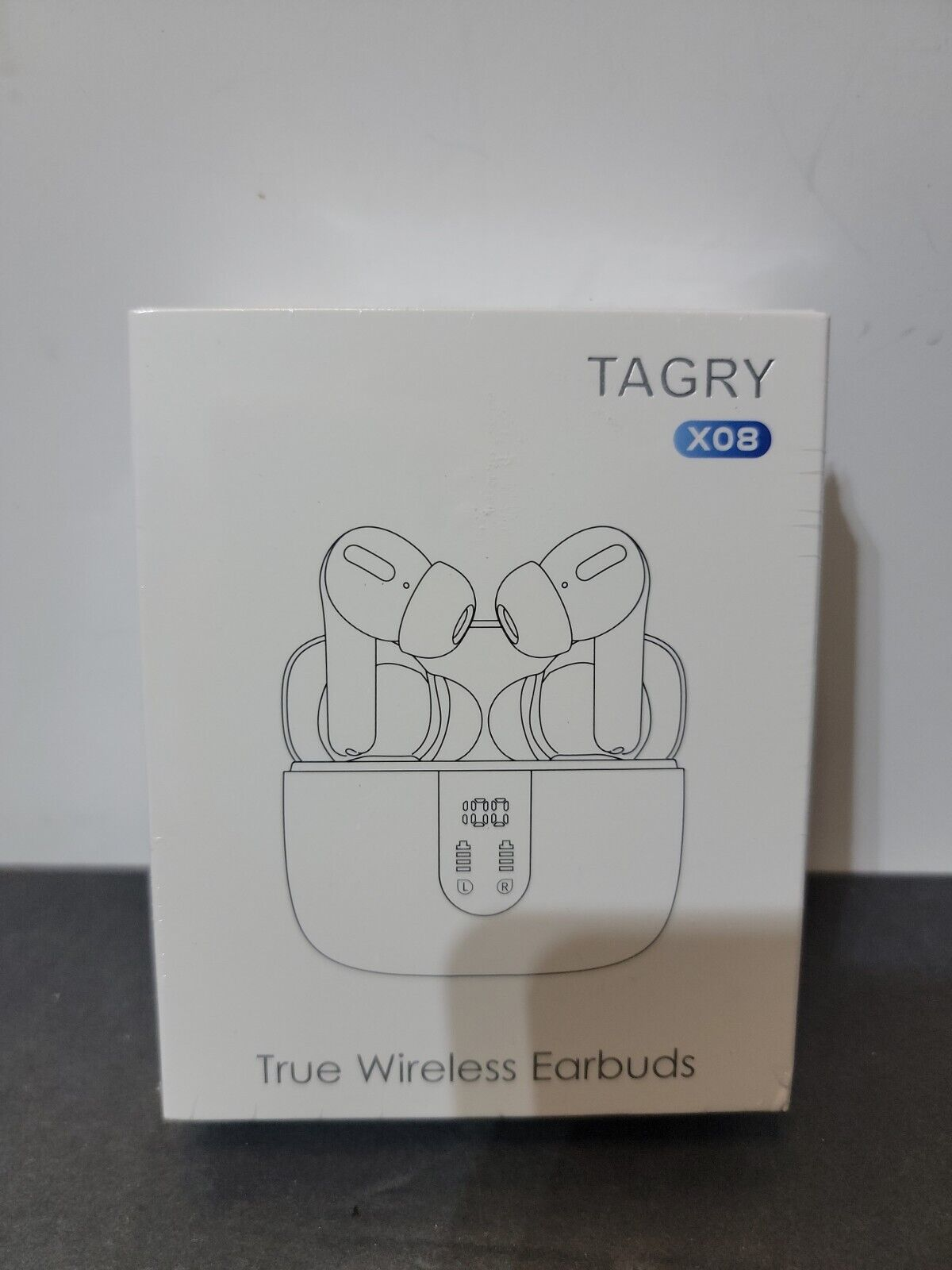TAGRY Bluetooth Headphones True Wireless Earbuds 60H LED Display (Black