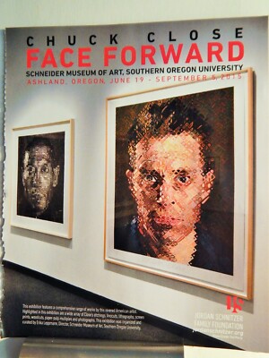 CHUCK CLOSE ART PIECE VTG ORIG  2015 ADVERTISEMENT