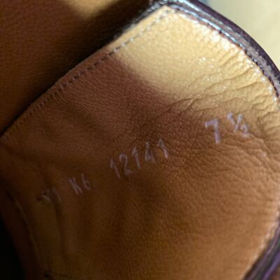 A.TESTONI Size 7.5 Brown Perforated Suede Wingtip Lace Up Shoes A.TESTONI Size 7.5 Brown Perforated Suede Wingtip Lace Up  main image 2