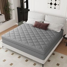 14"12" Gel Memory Foam Spring Hybrid Mattress Twin Full Queen King Size In A Box