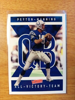 PEYTON MANNING 1999 UD VICTORY ALL-VICTORY TEAM 2nd Yr. FOOTBALL CARD ...
