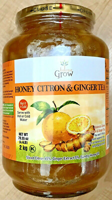 Balance Grow Honey Citron Ginger Tea/Jam, Hot or Cold, 70.55 oz (4.4 lbs)