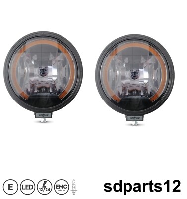 2 Höhepunkt Halogen 12-24V Rauch Projektor Lang Tragend Nachtlicht LED Orange