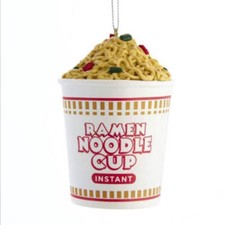 Ramen Noodle Cup Ornament 4"