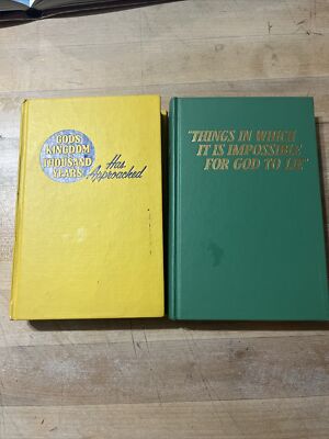 Lot Of 2 Books. Gods Kingdom Of A Thousand Years And Things Impossible For God T