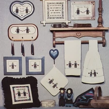 Mill Pond Designs Little Plain People Amish Home Accessories Cross Stitch Chart