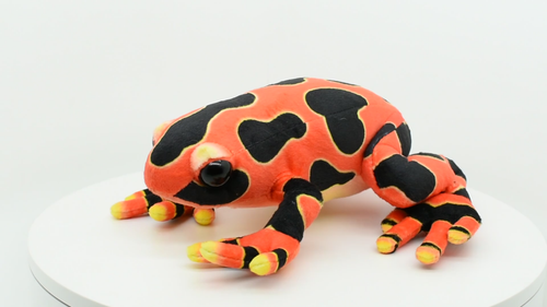 Frog, Red, Poison Dart Realistic Cute Stuffed Animal Plush Toy Kids Gift 9" RI08 - Film 1 z 1
