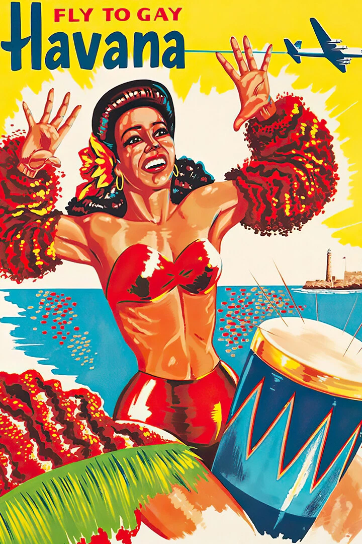 Poster Déco Vintage – Cuba 1900 – El Prado, La Havane – Reproduction D'art – Neuf