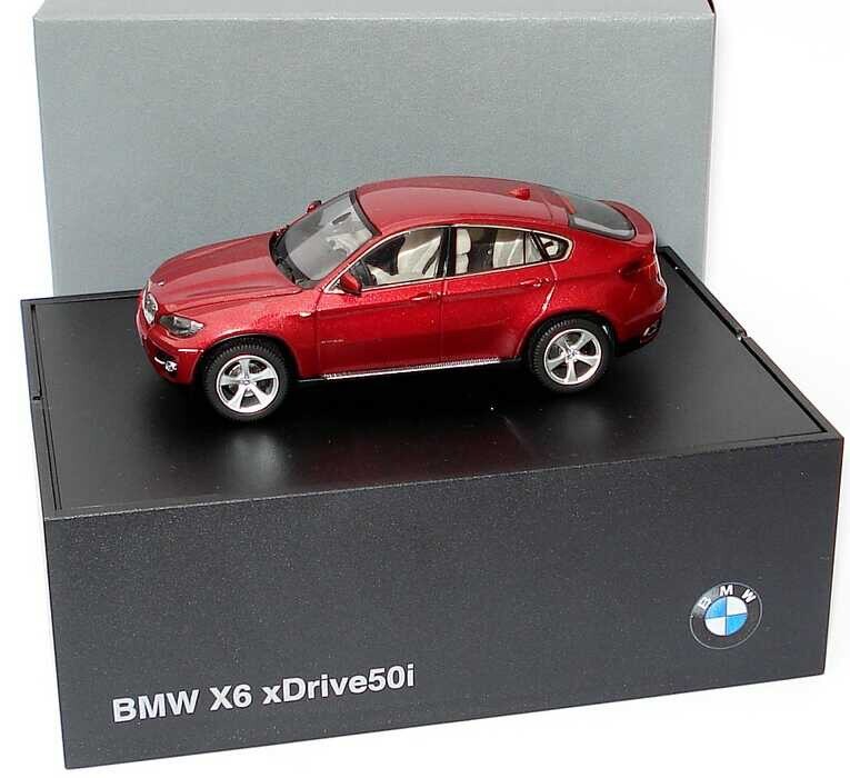 VERY RARE BMW X6 XDRIVE50i E71 2008 VERMILION RED 1:43 SCHUCO