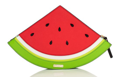 バッグ Kate Spade NY Watermelon Clutch Kate Spade Splash Out Watermelon Clutch - Saffiano Leather w/14kt