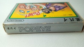 ✨ Popeye Famicom Silver Box Nintendo Boxed FC NES 1983 HVC-PP ✨